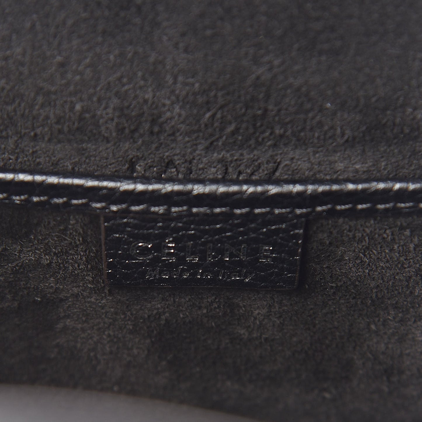Drummed Calfskin Nano Luggage Black