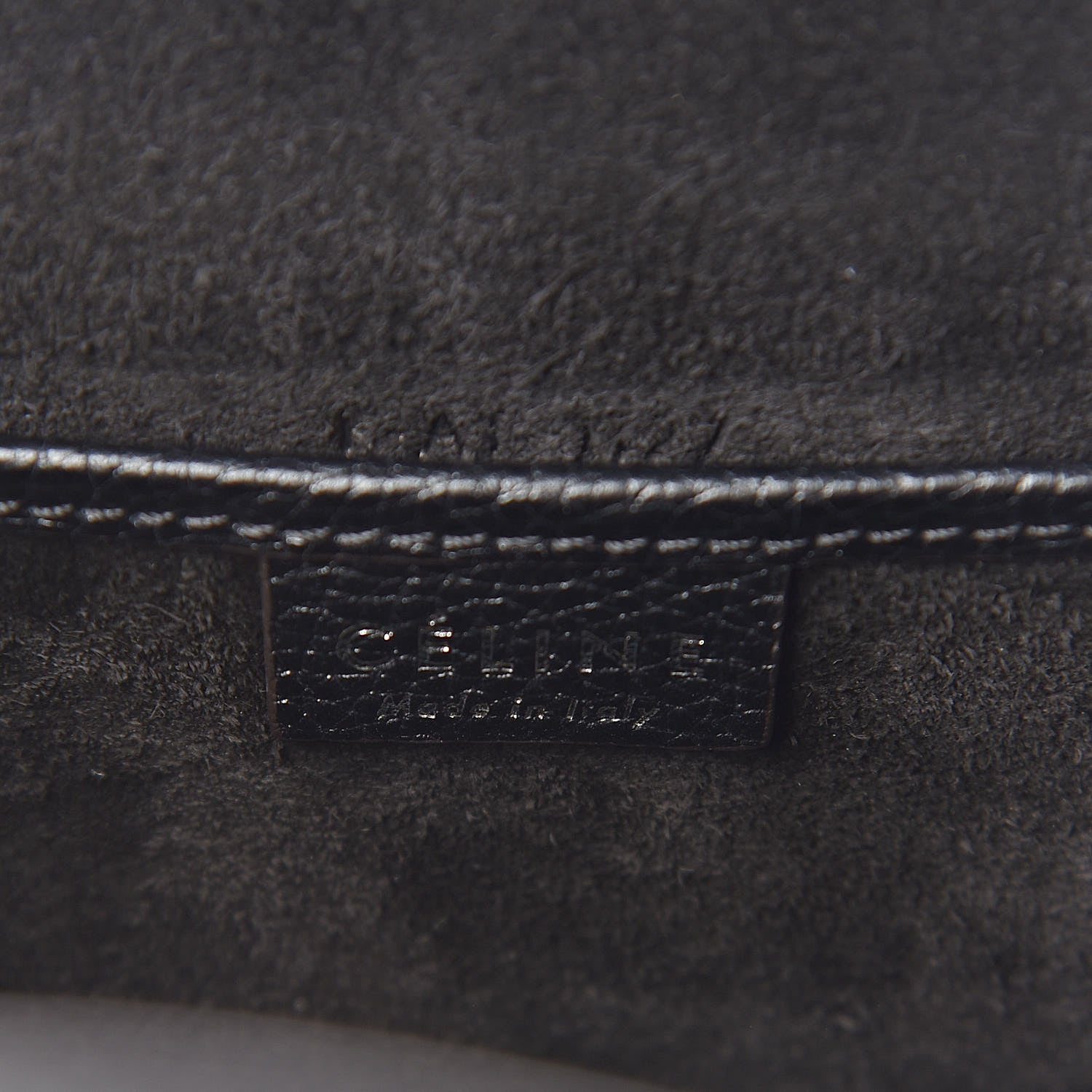 Celine Drummed Calfskin Nano Luggage Black 7 of 11