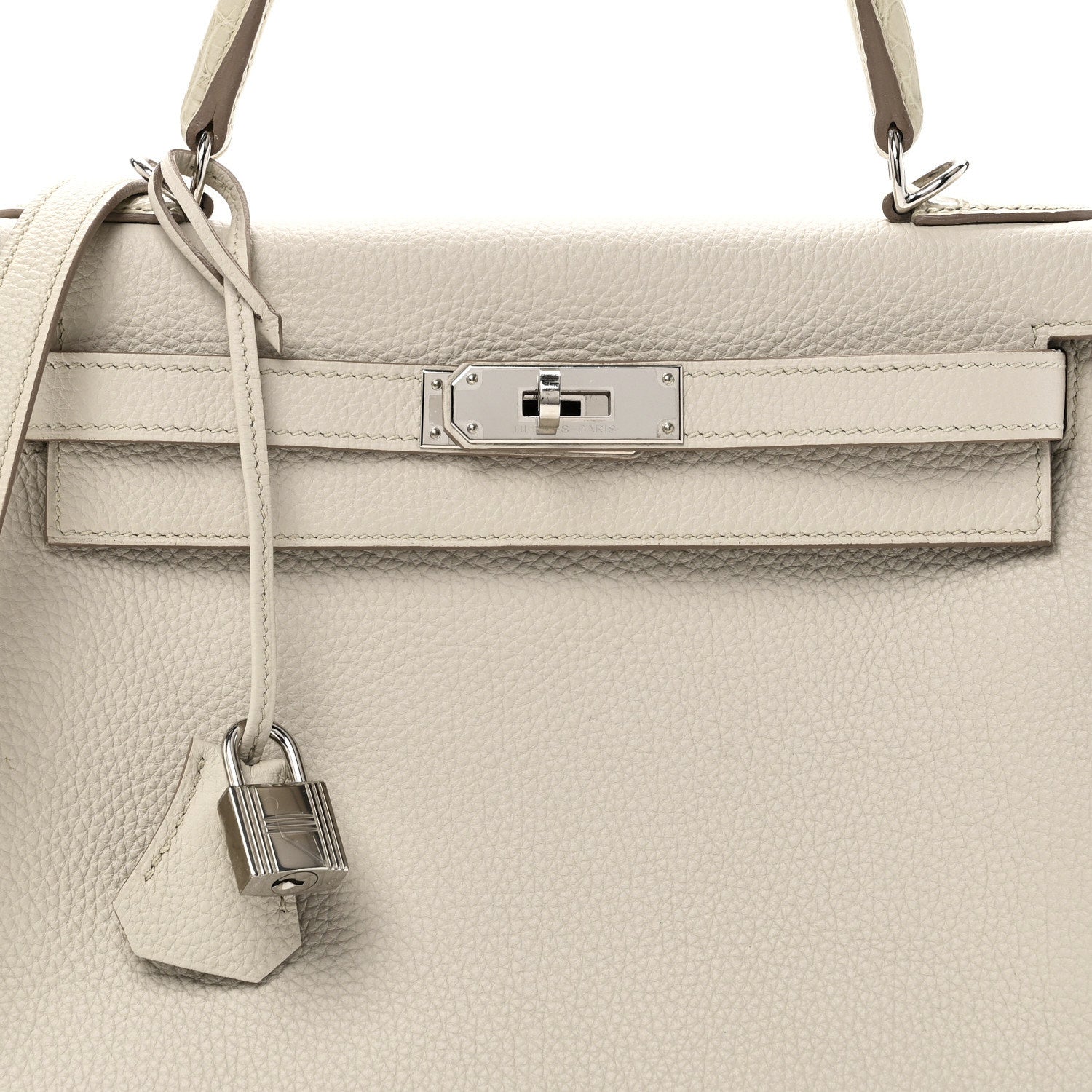 Hermes Togo Matte Alligator Kelly Retourne Touch 28 Beton 8 of 11