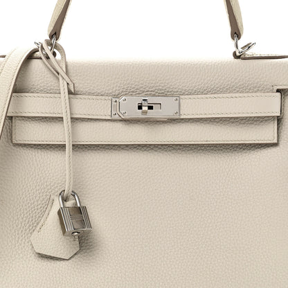 Hermes Togo Matte Alligator Kelly Retourne Touch 28 Beton 8 of 11