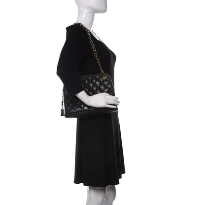 Chanel Lambskin Quilted Shoulder Bag Black 2 of 10