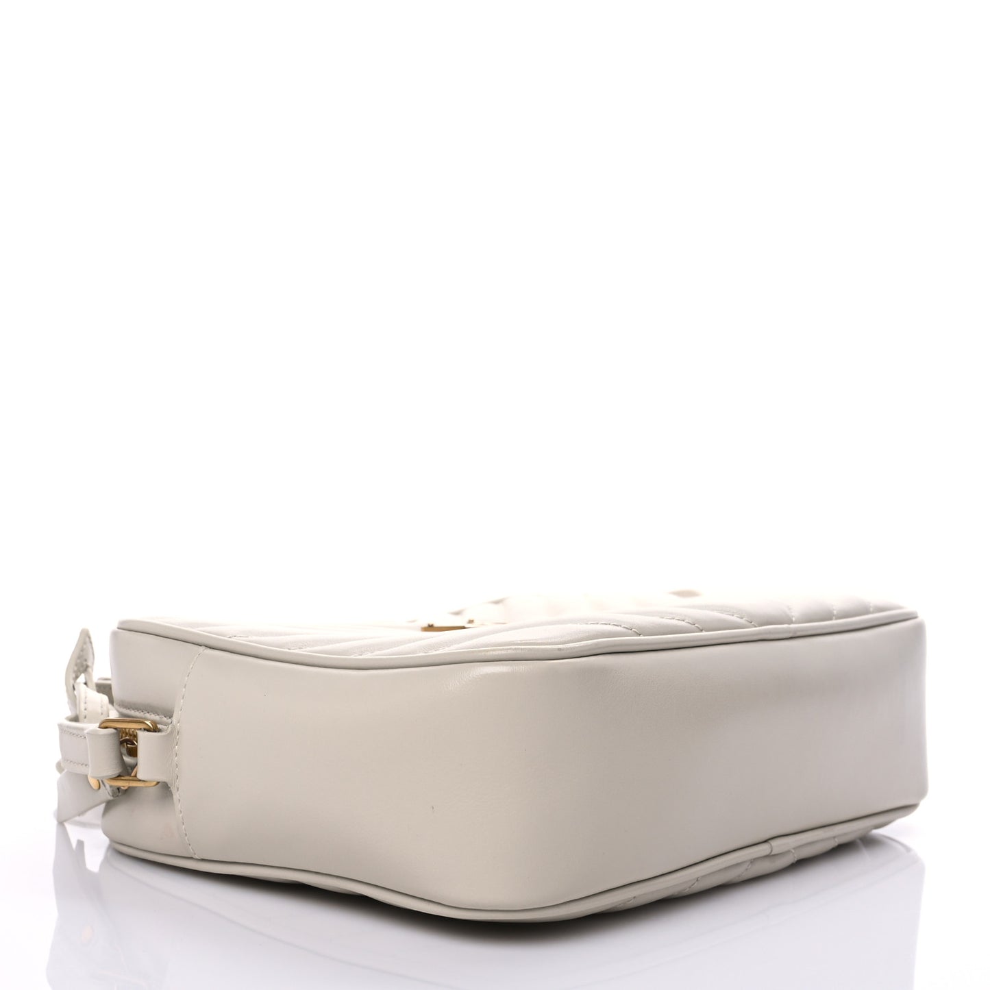 Calfskin Matelasse Monogram Lou Camera Bag Crema Soft