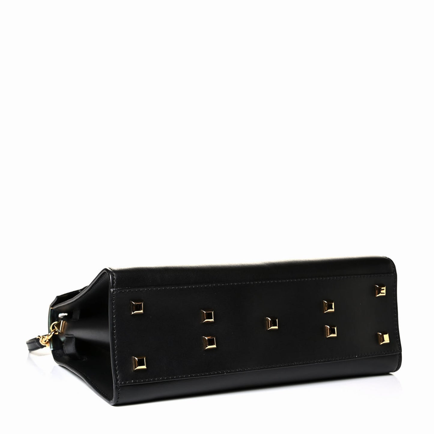 Calfskin Medium My Rockstud Frame Bag Black