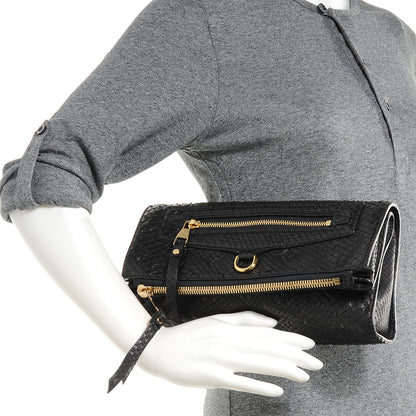 Louis Vuitton Python Petillante Clutch Black 2 of 8