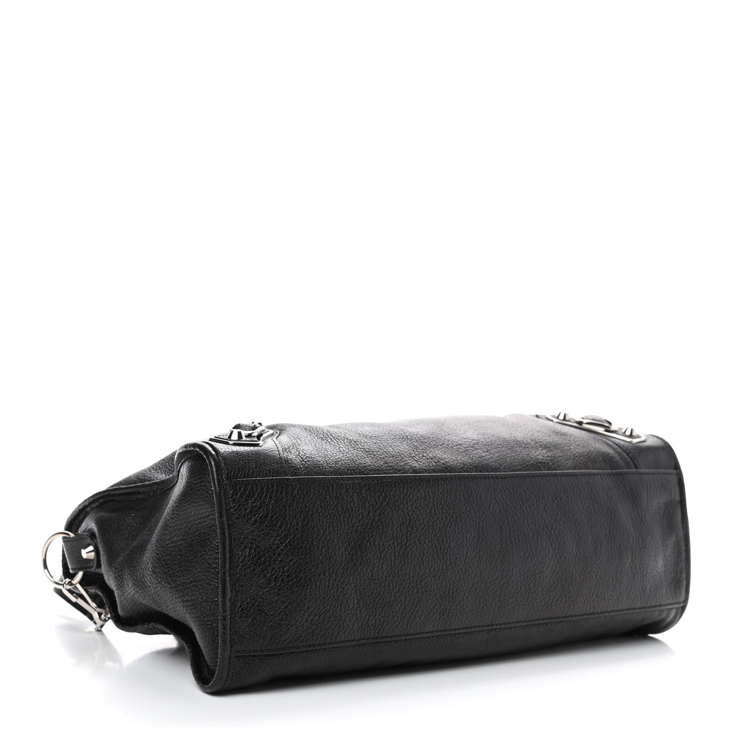 Balenciaga Chevre Silver Metallic Edge Hardware City Black 4 of 9