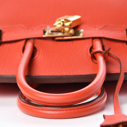 Hermes Togo Birkin 25 Rouge Tomate 6 of 37
