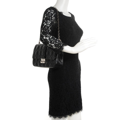 Christian Dior Lambskin Cannage Medium Miss Dior Flap Black 2 of 10