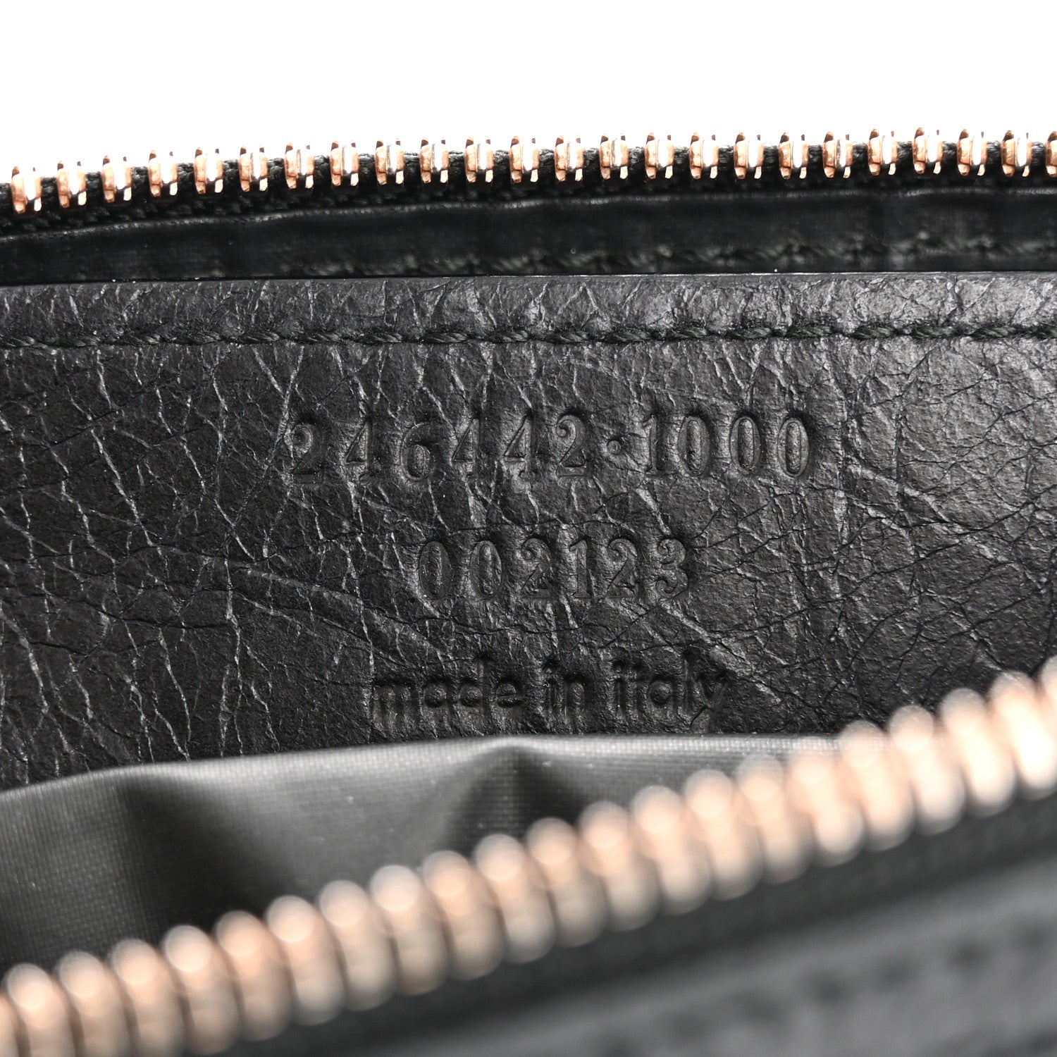 Balenciaga Agneau Giant 12 Rose Gold Hardware Pencil Case Black 7 of 14