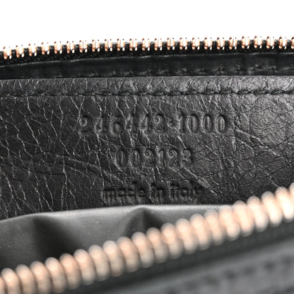Balenciaga Agneau Giant 12 Rose Gold Hardware Pencil Case Black 7 of 14
