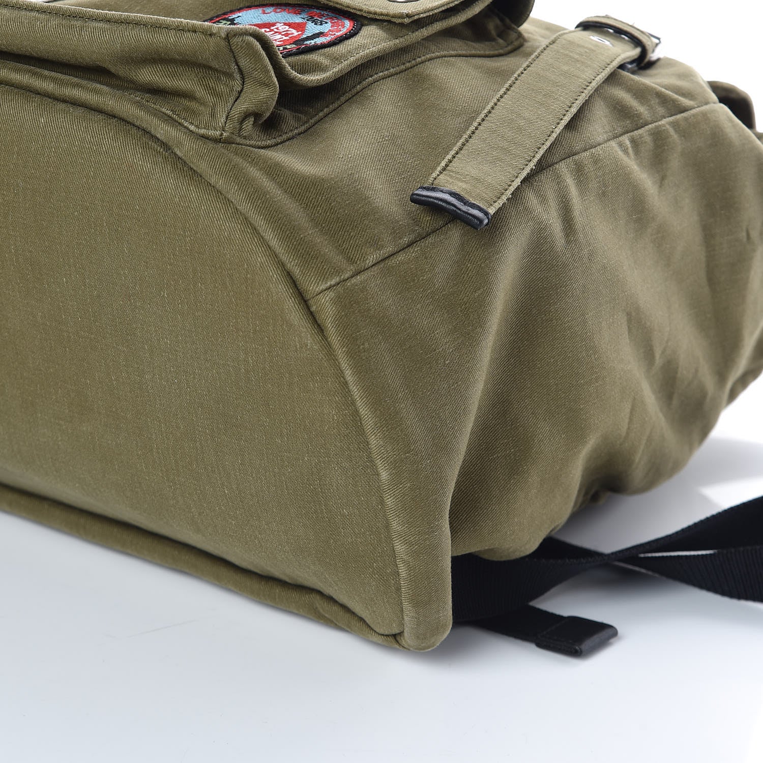 Saint Laurent Canvas Multi Patch Backpack Gabardine 8 of 8