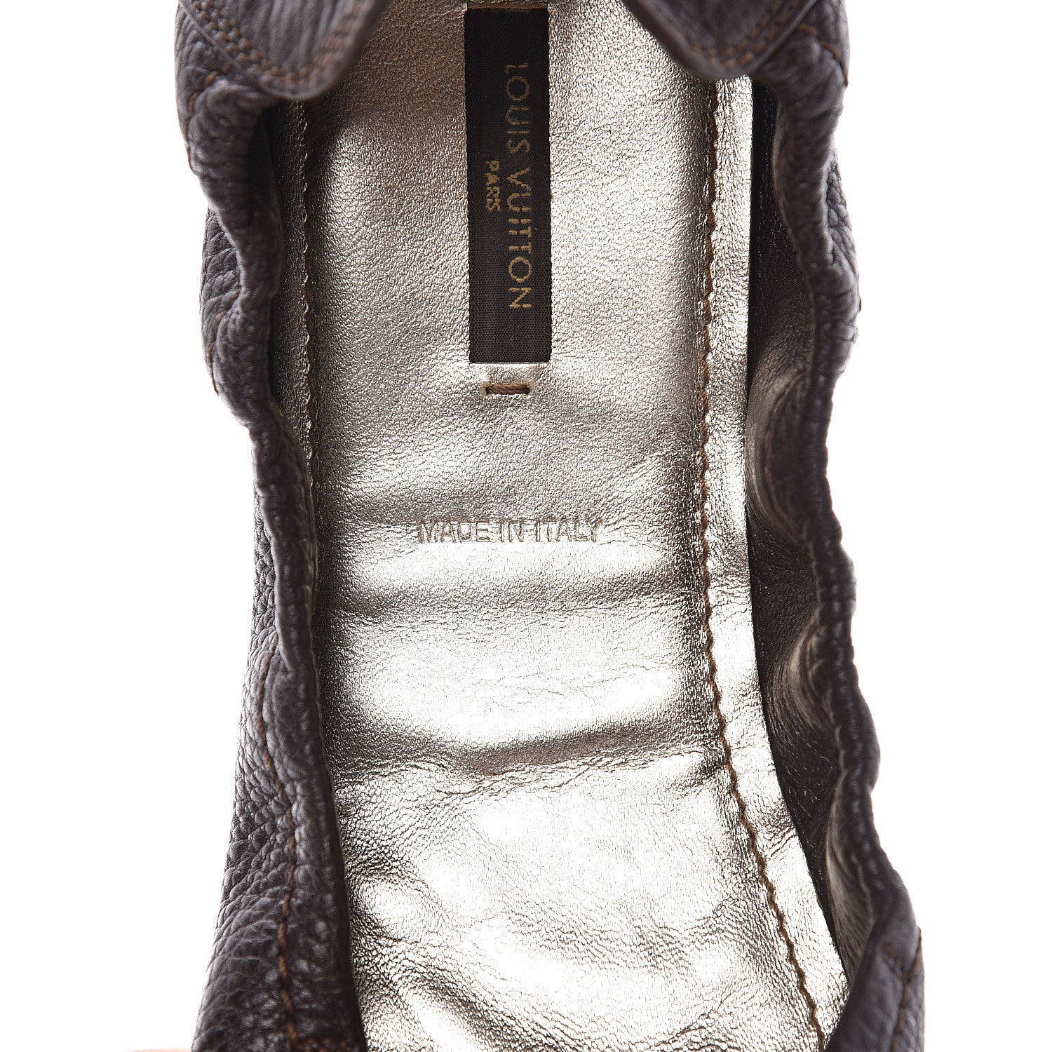 Louis Vuitton Damier Ebene Lovely Ballet Flats 39 9 of 16