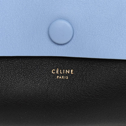 Celine Calfskin Suede All Soft Shoulder Bag Blue Lavender 7 of 12