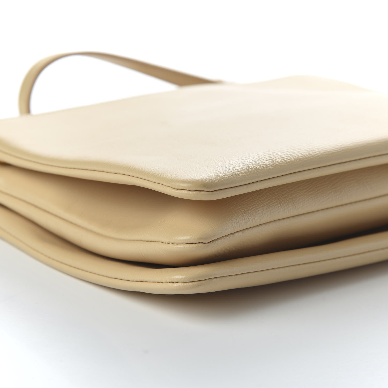 Celine Lambskin Large Trio Crossbody Bag Beige 6 of 9