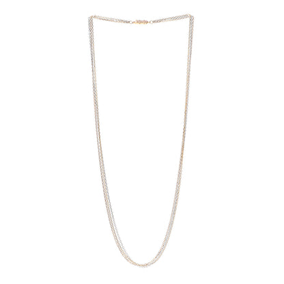 Cartier 18K Pink Yellow White Gold Three Chain Necklace 3 of 5