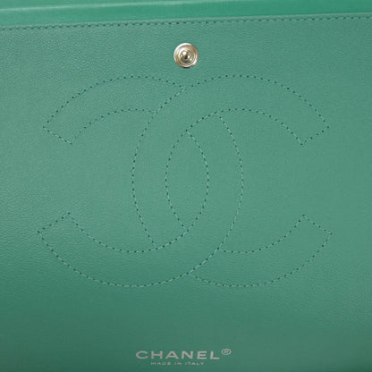 Chanel Lambskin Maxi Double Flap Menthe Green 7 of 10