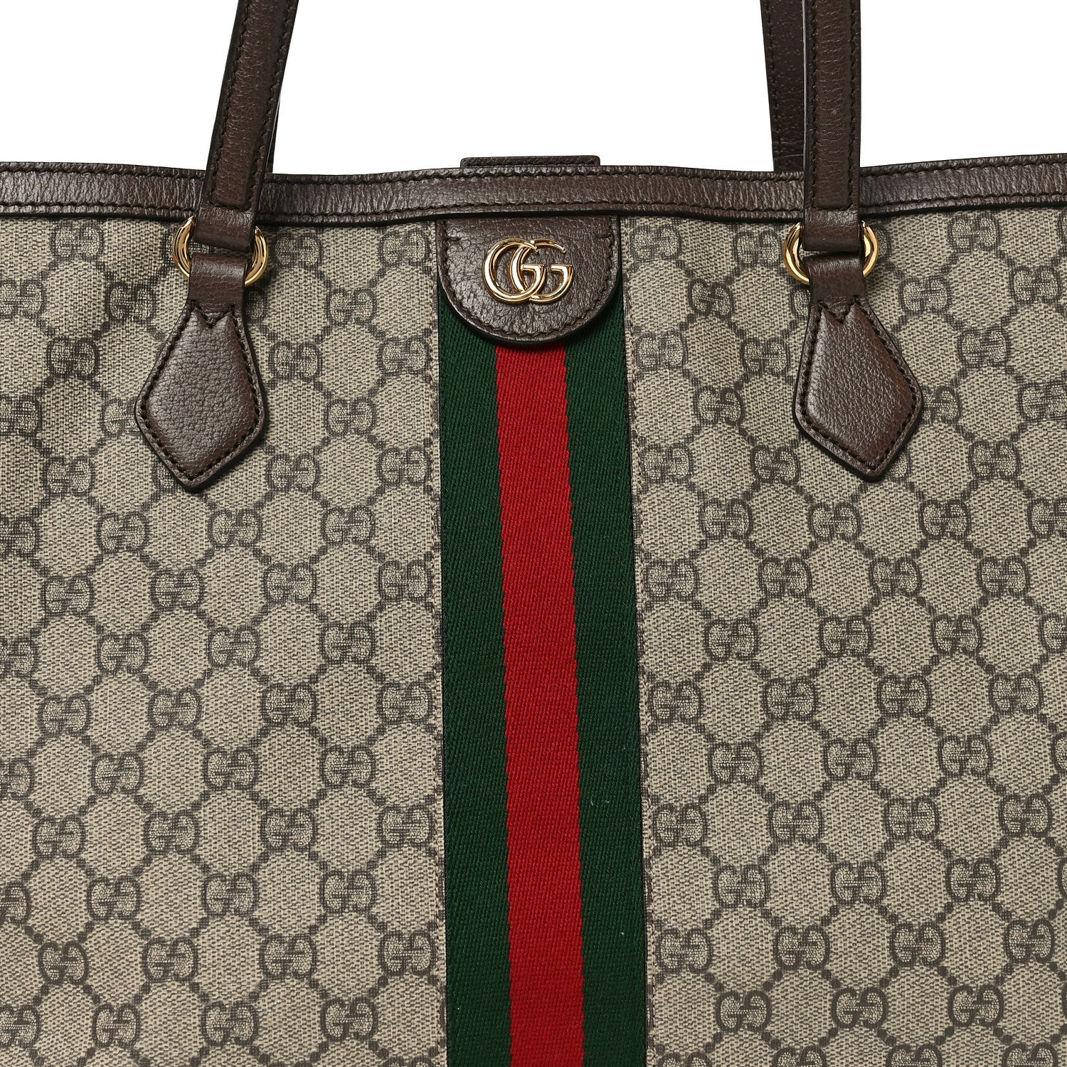 Gucci GG Supreme Monogram Medium Ophidia Shopping Tote Brown 7 of 12