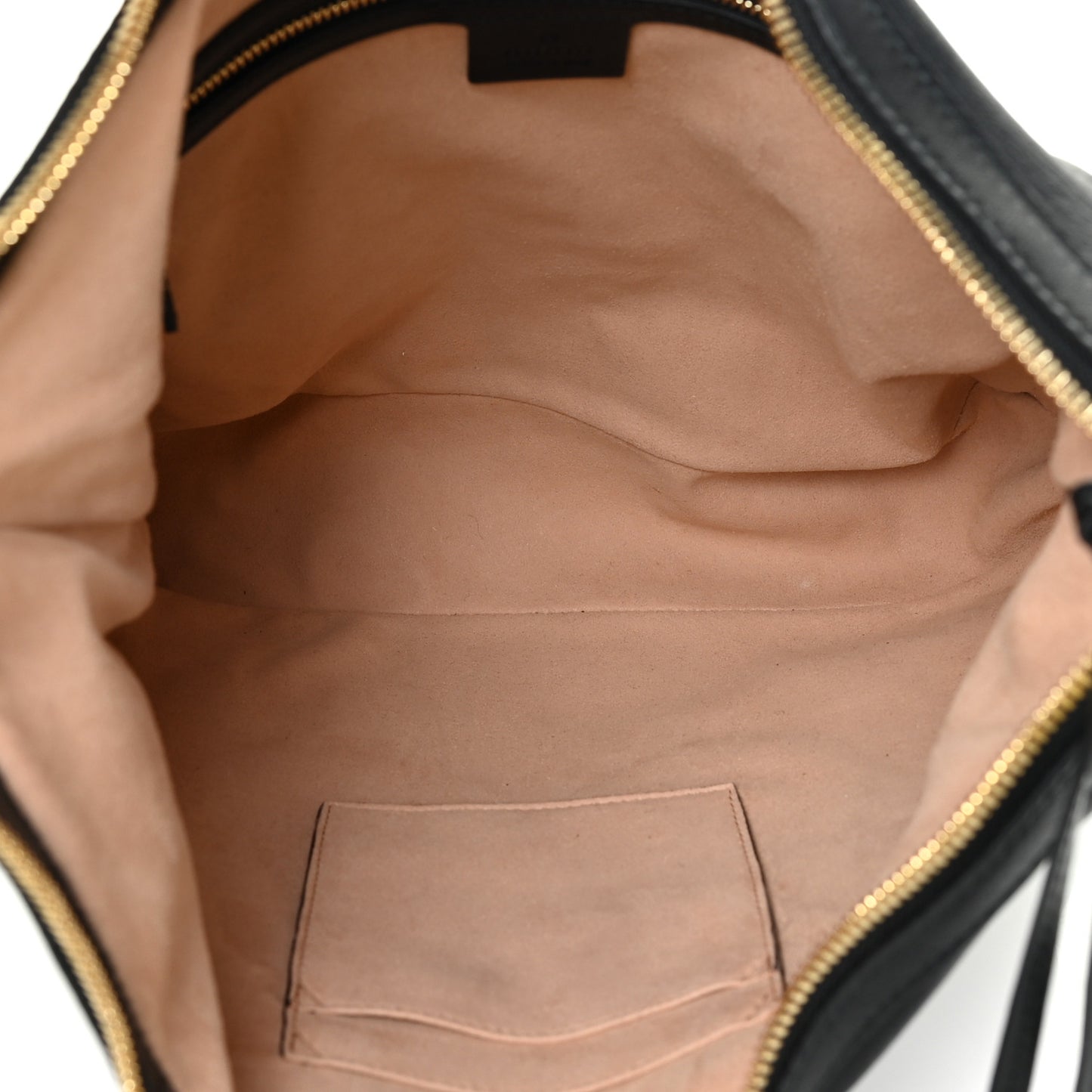 Apollo Calfskin GG Dadini Embroidered Chain Hobo Black