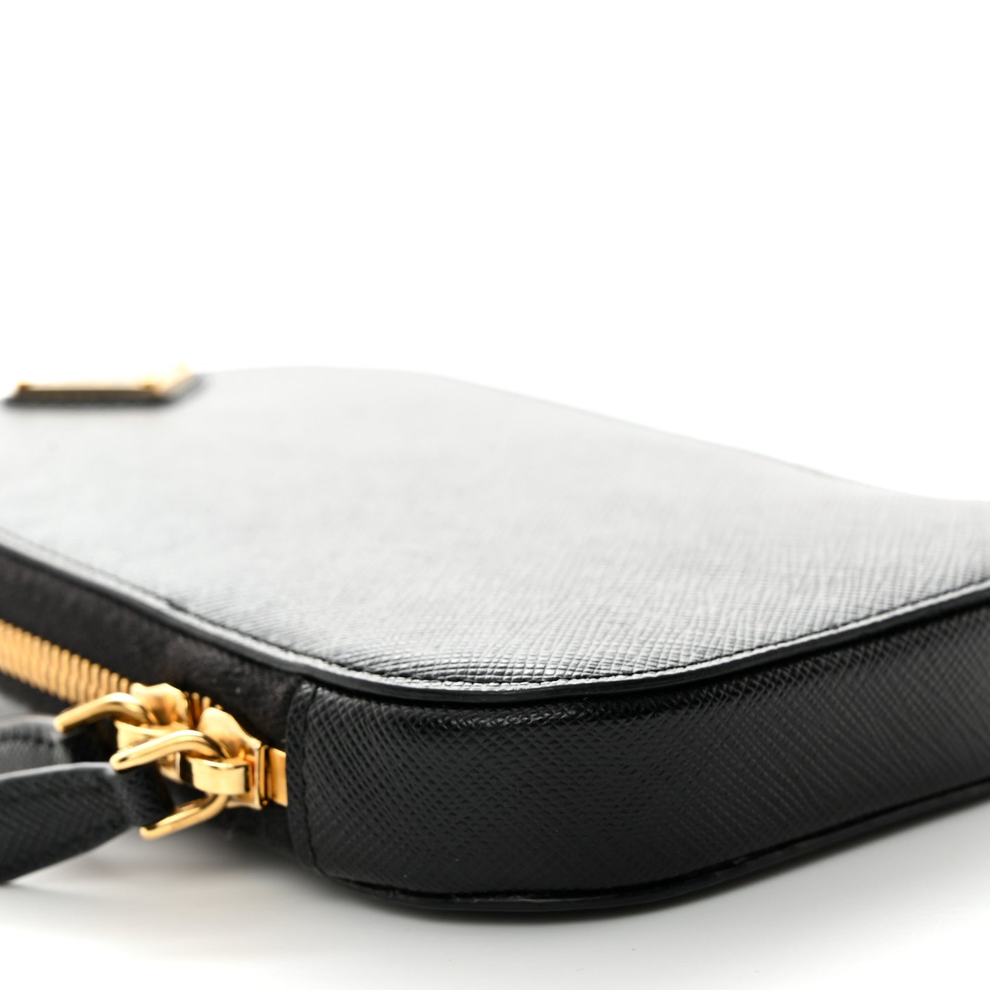Saffiano Mini Crossbody Bag Black