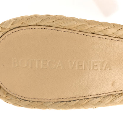 Bottega Veneta Raffia Intrecciato Lido Mule 90 Sandals 38 Cane Sugar 7 of 19