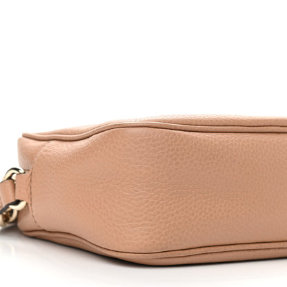 Gucci Pebbled Calfskin Small Soho Disco Bag Camelia 9 of 11