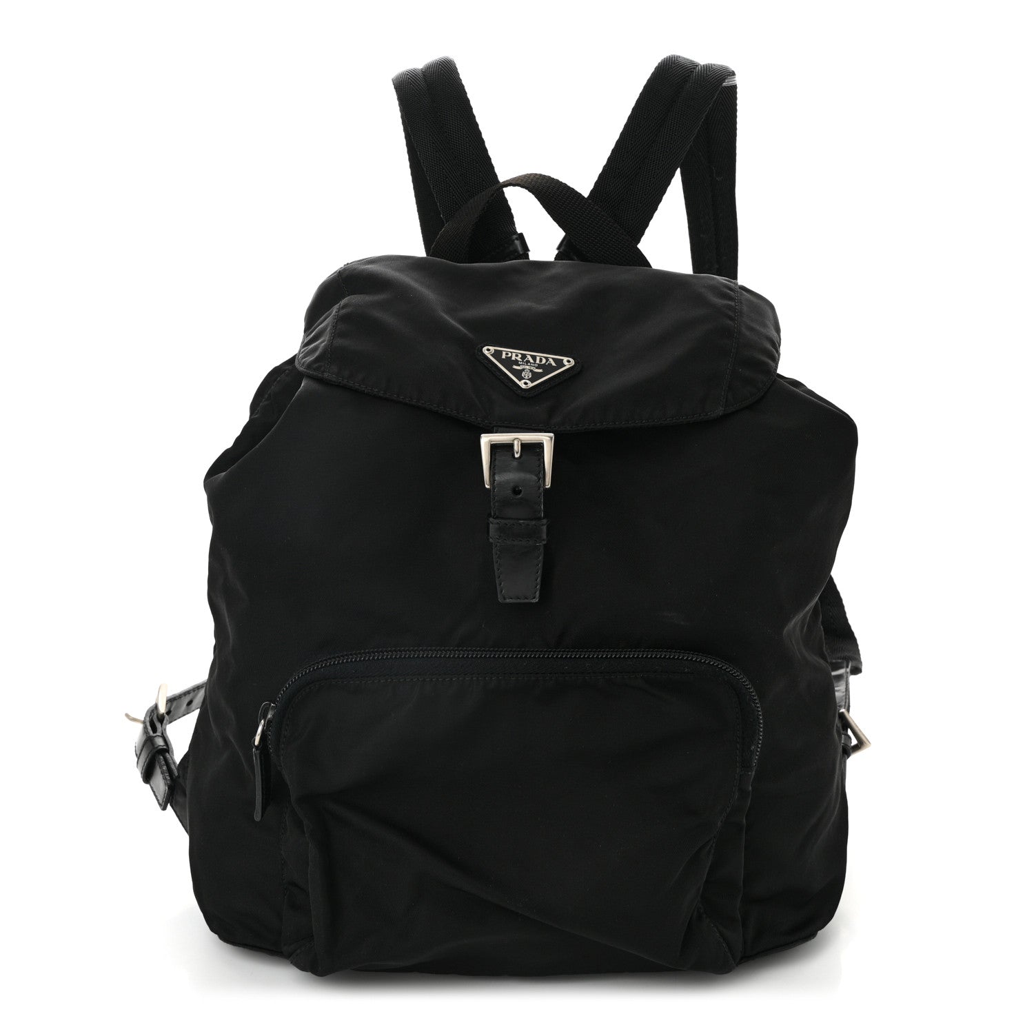 Prada Tessuto Nylon Vela Cinch Backpack Black 1 of 9