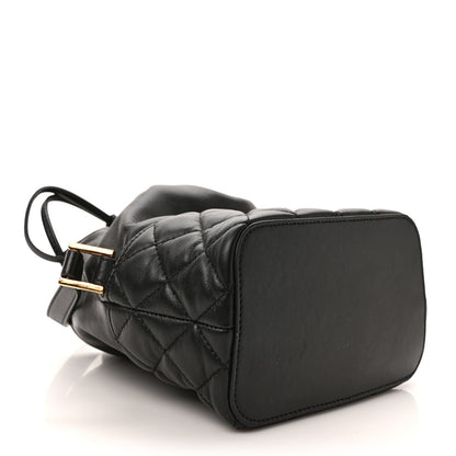 Versace Nappa Quilted Medusa Bucket Bag Black 4 of 8