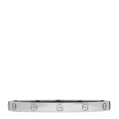 Cartier 18K White Gold LOVE Bracelet 19 3 of 10