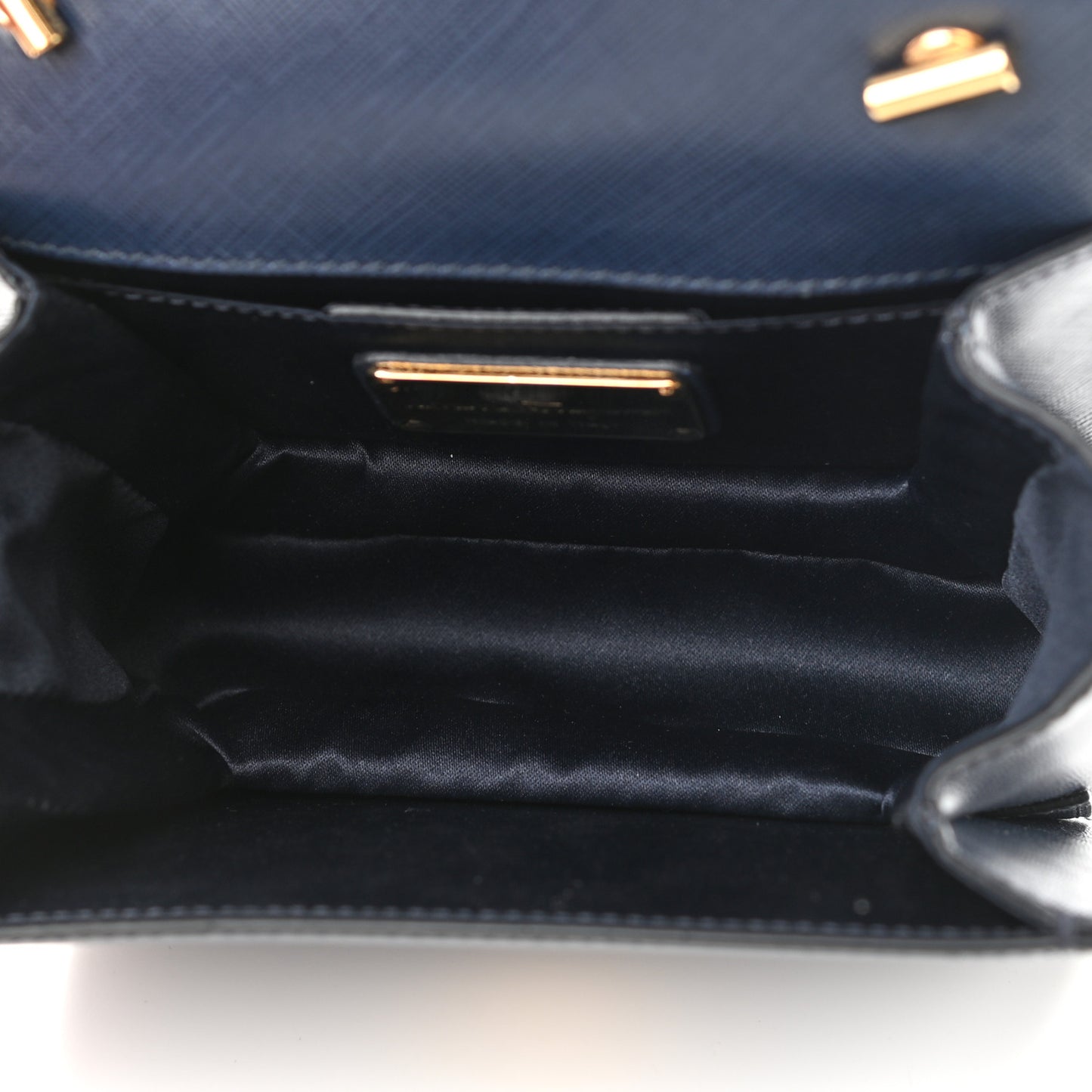Printed Calfskin Ginny Crossbody Bag Oxford Blue