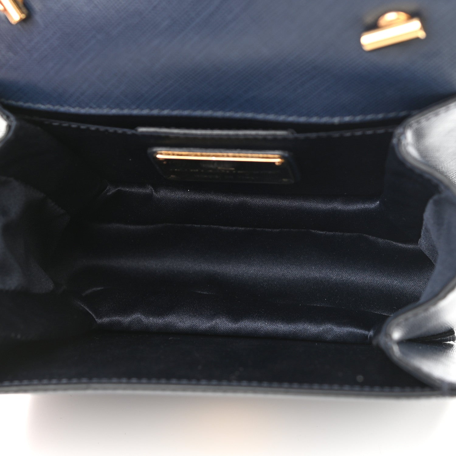 Salvatore Ferragamo Printed Calfskin Ginny Crossbody Bag Oxford Blue 6 of 12