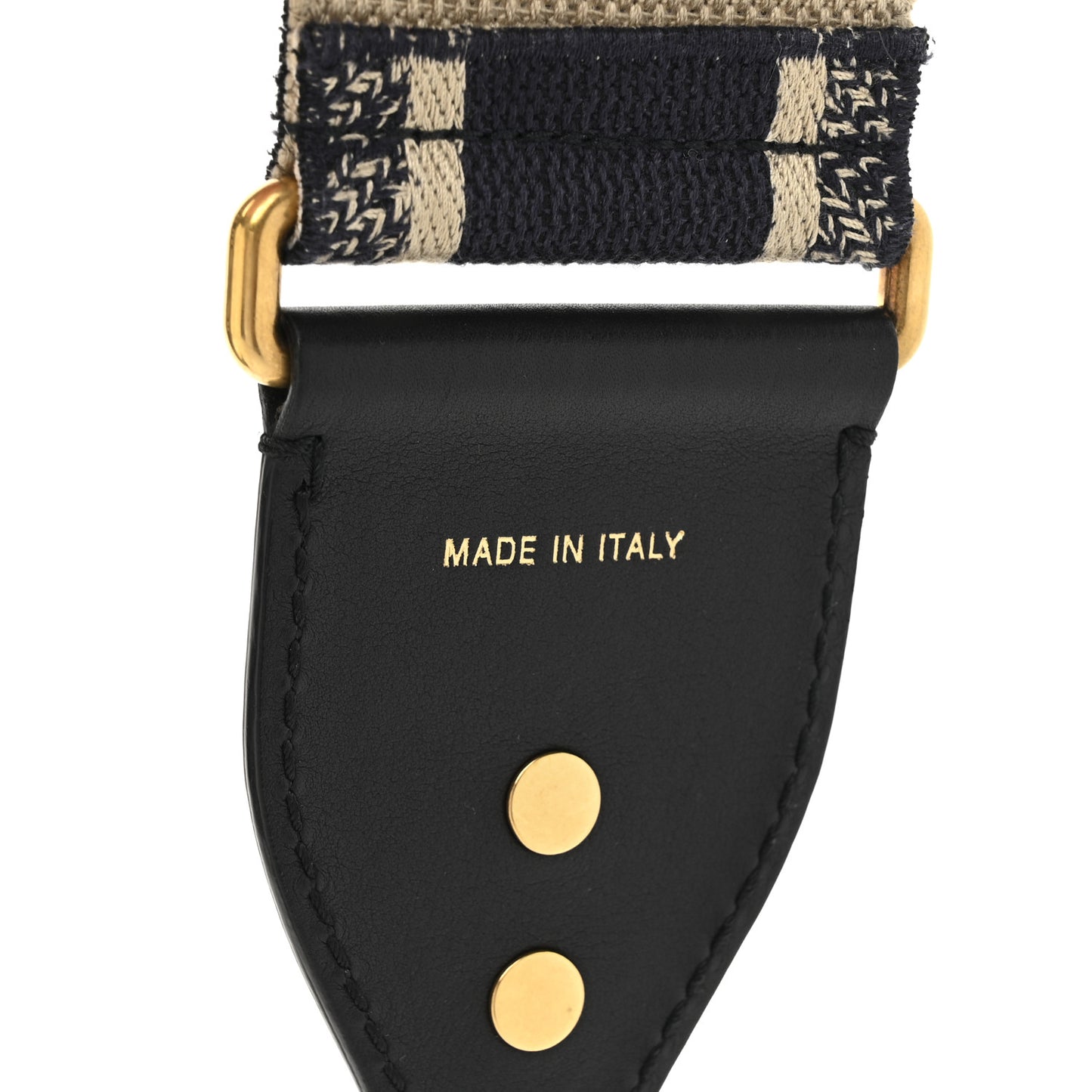 Canvas Embroidered Shoulder Strap Blue