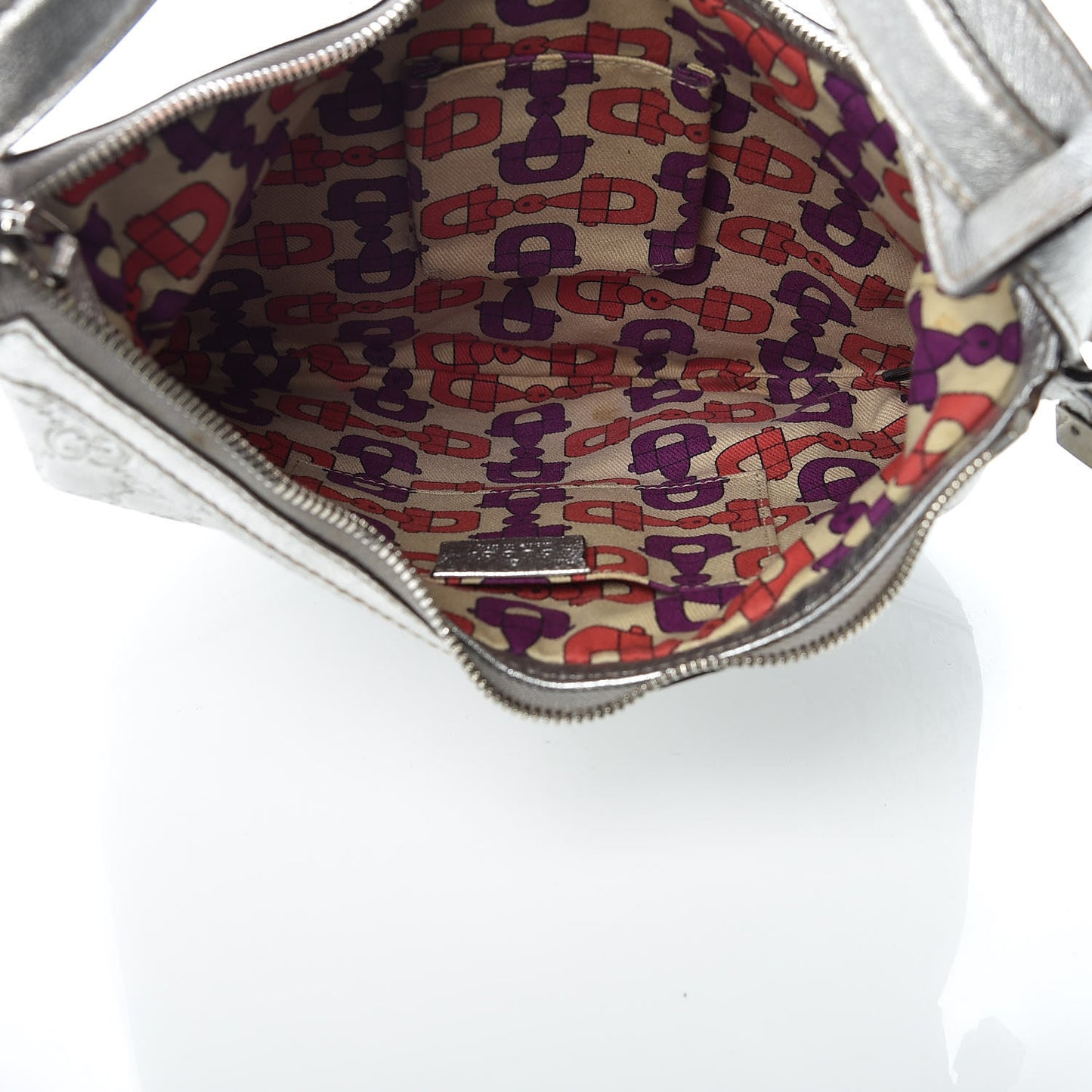 Guccissima Small Princy Hobo Silver