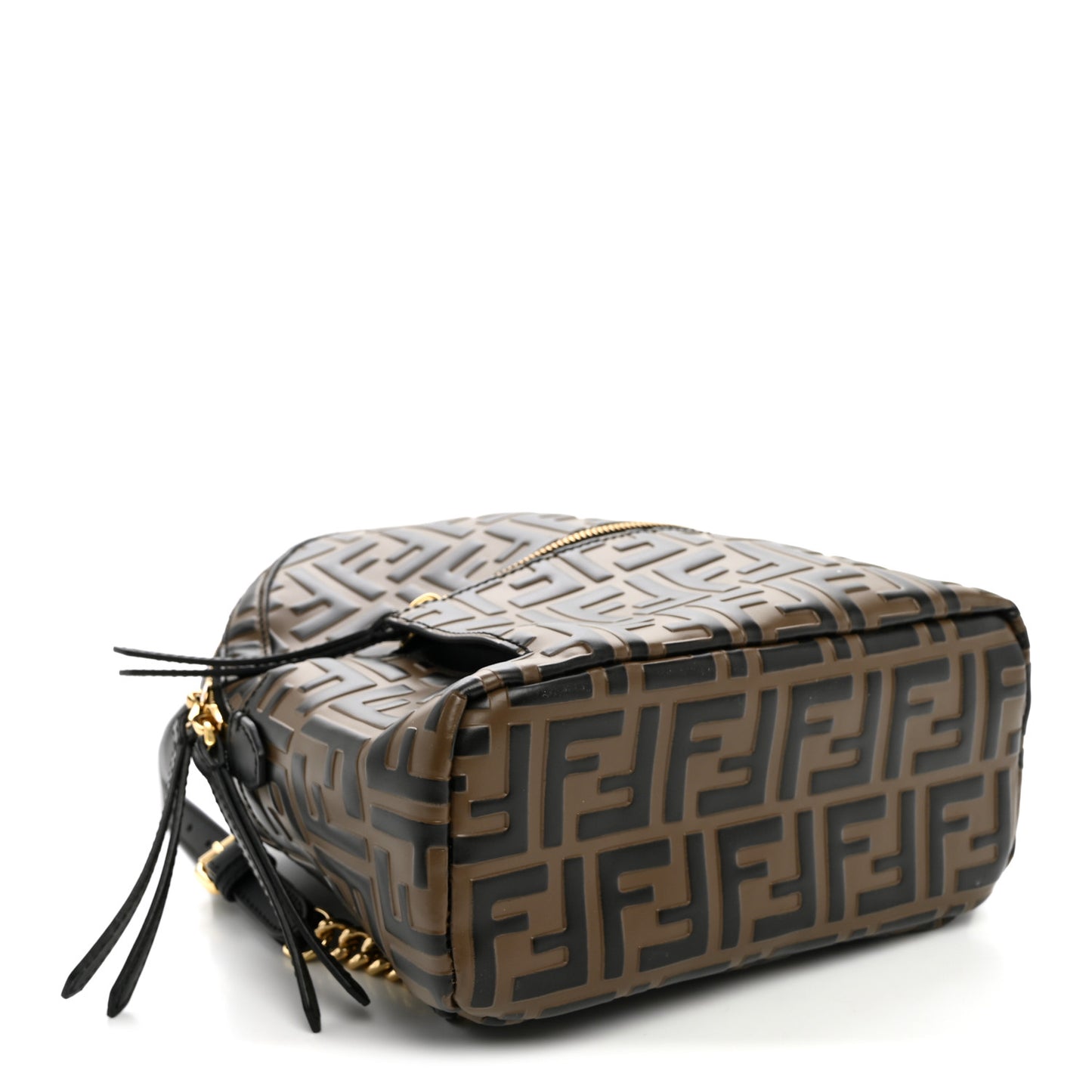 Vitello Bi-Color FF 1974 Embossed Mini Backpack Maya Black