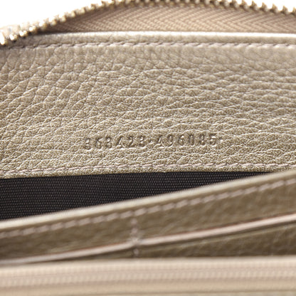 Gucci Calfskin Zip Around Wallet Gold 6 of 7