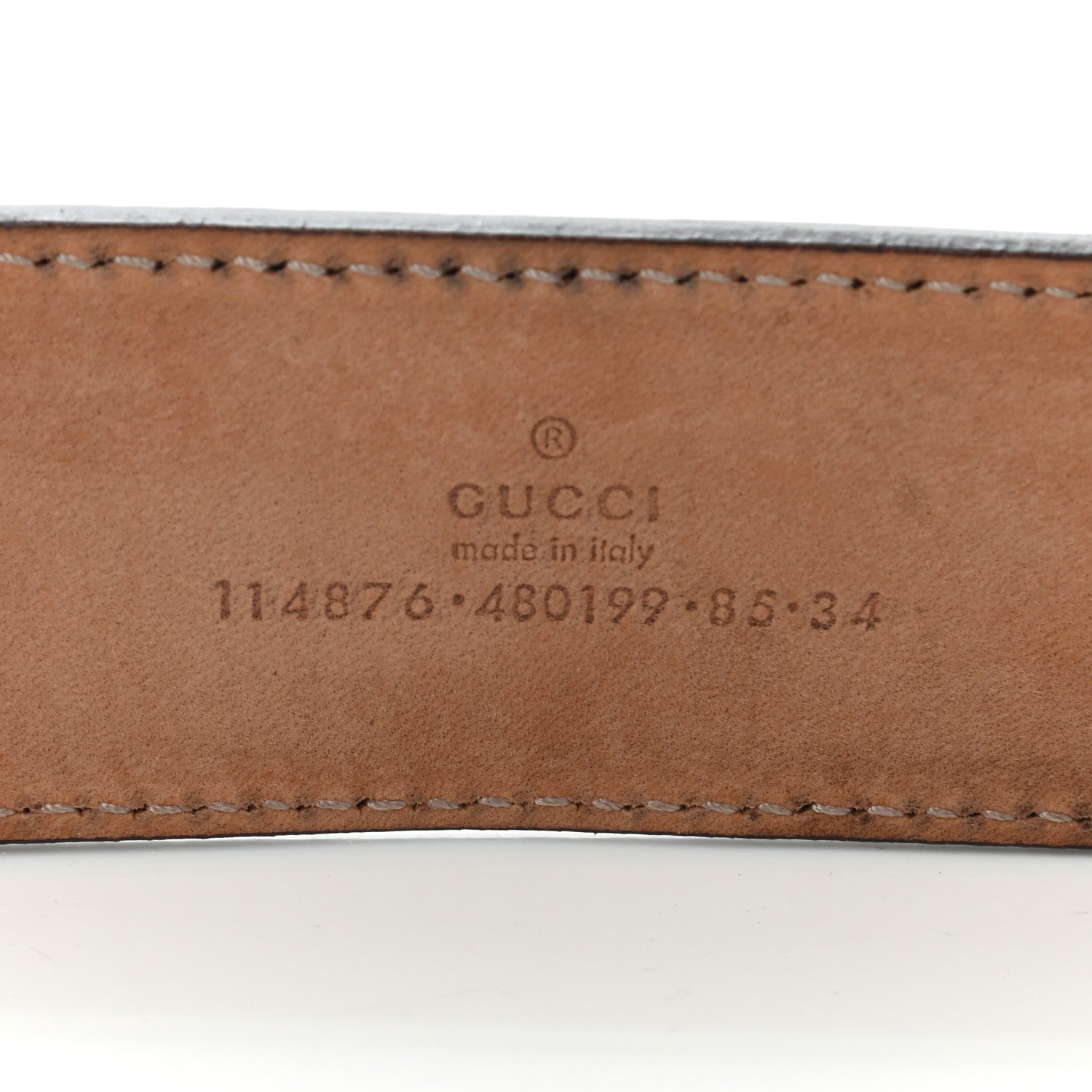 Gucci Imprime Monogram Interlocking G Belt 84 34 Mauve 3 of 8