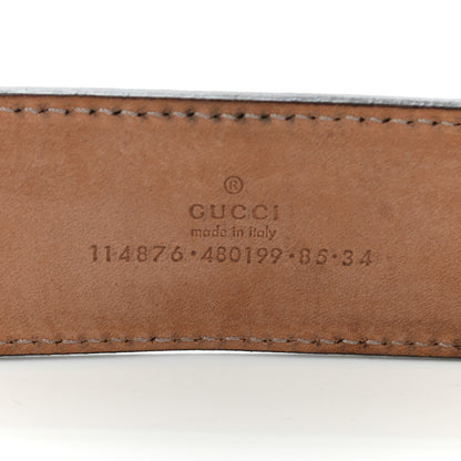 Gucci Imprime Monogram Interlocking G Belt 84 34 Mauve 3 of 8