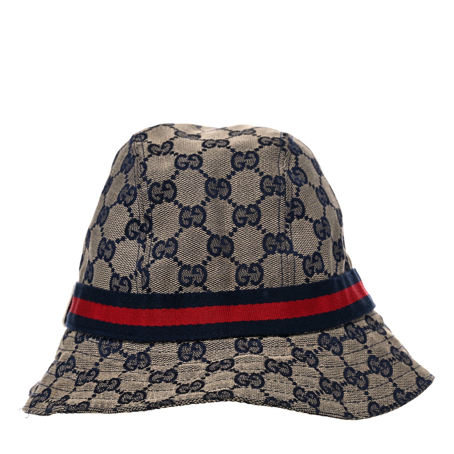 Gucci Monogram Web Bucket Hat S Blue 3 of 13