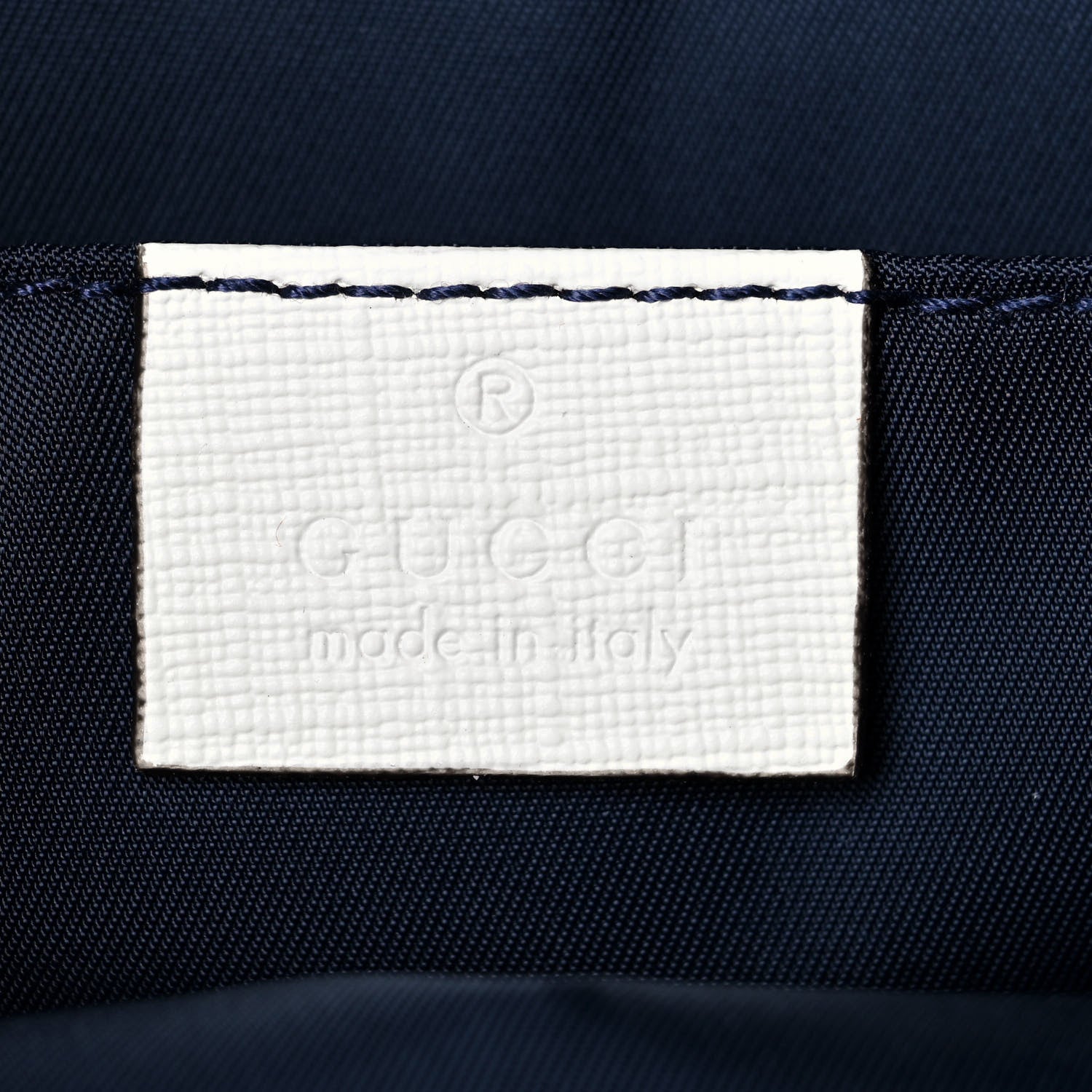 Gucci Coated Canvas Childrens Gingham Backpack Blue White 6 of 14