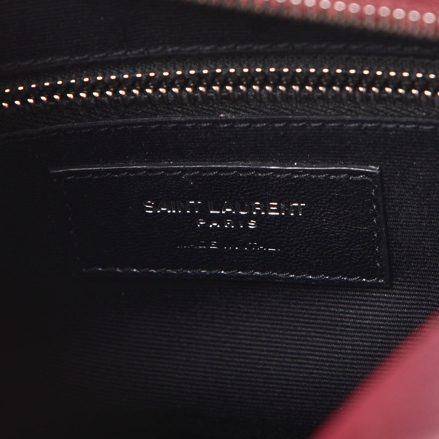 Saint Laurent Calfskin Y Quilted Monogram Small Loulou Bowling Bag Burgundy 6 of 8