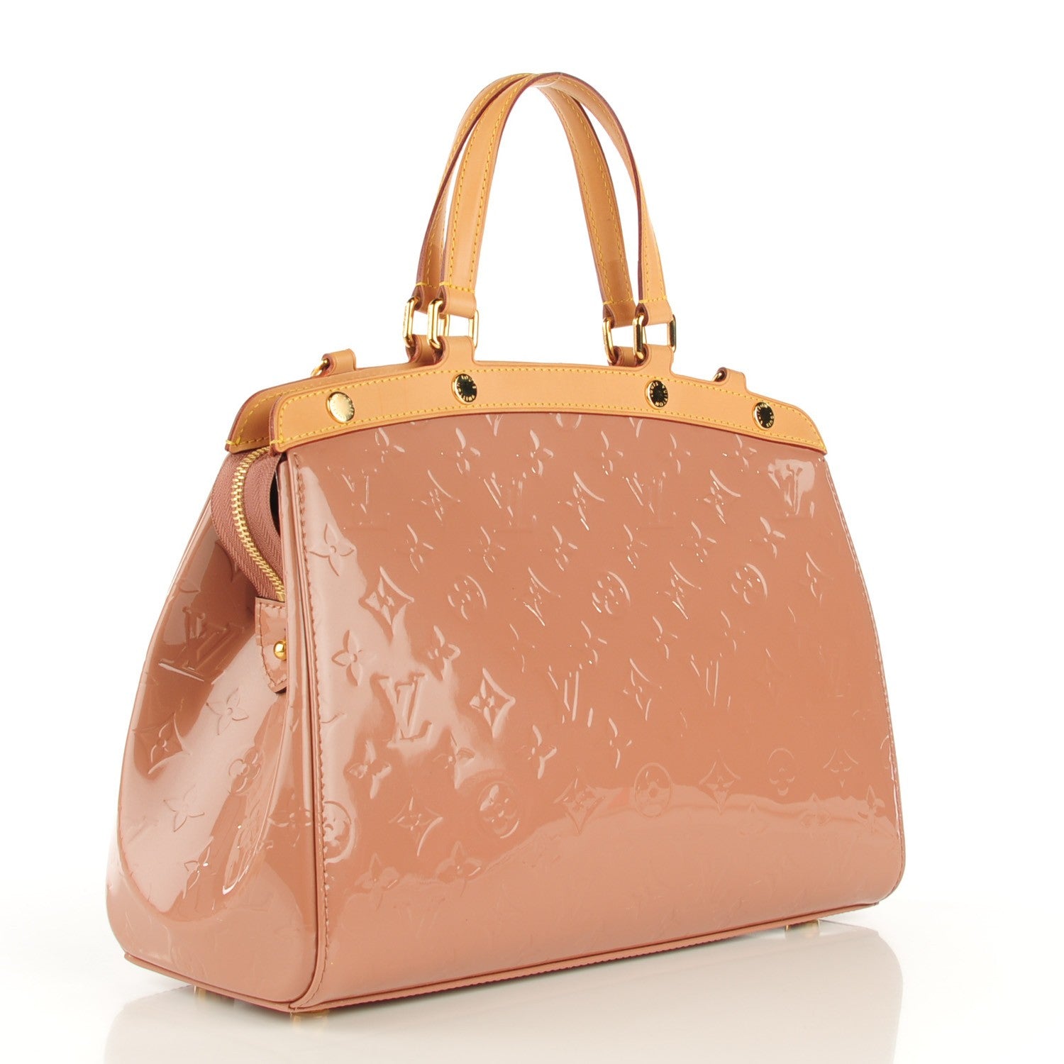 Louis Vuitton Vernis Brea MM Rose Velours 3 of 7