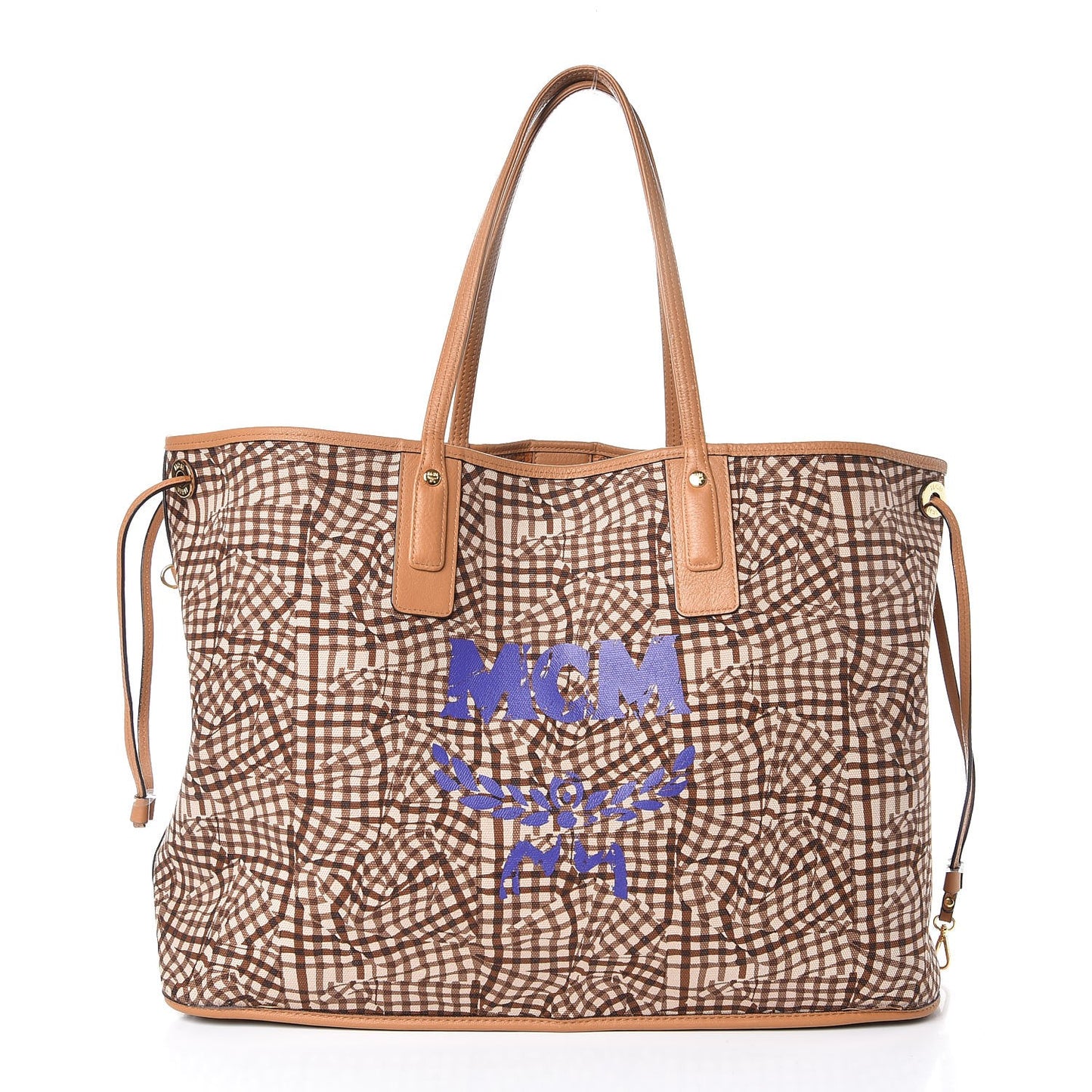 Visetos Large Liz Reversible Shopper Tote Cognac