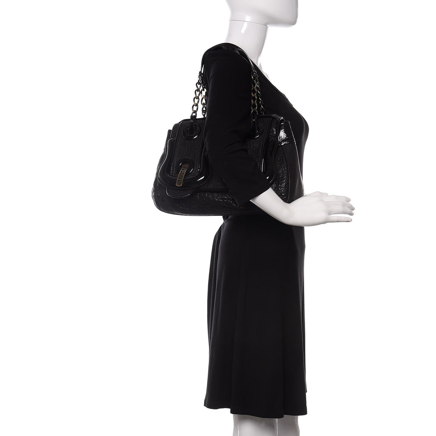 Nappa Patent B Bag Black
