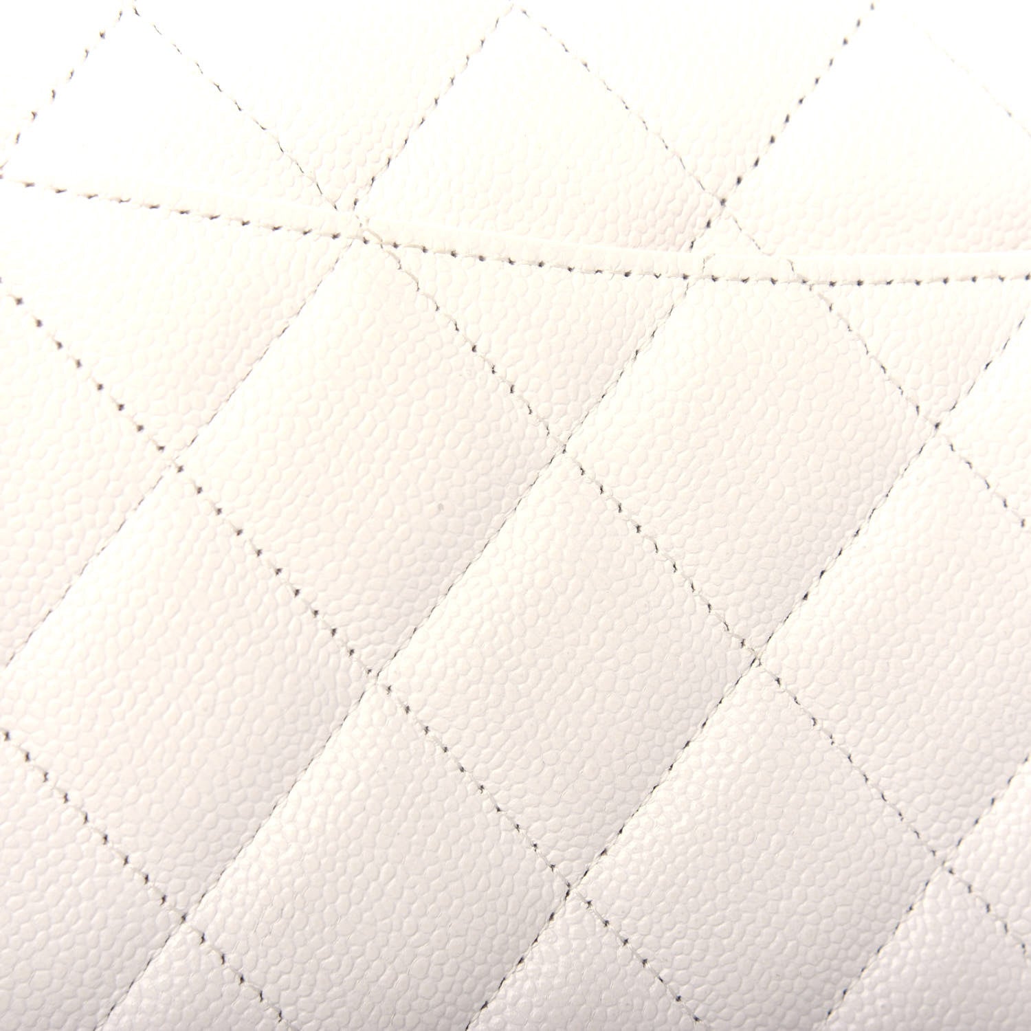 Chanel Caviar Quilted Jumbo Double Flap White 10 of 10