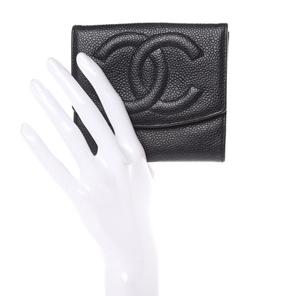 Chanel Caviar Timeless CC Compact Wallet Black 2 of 15