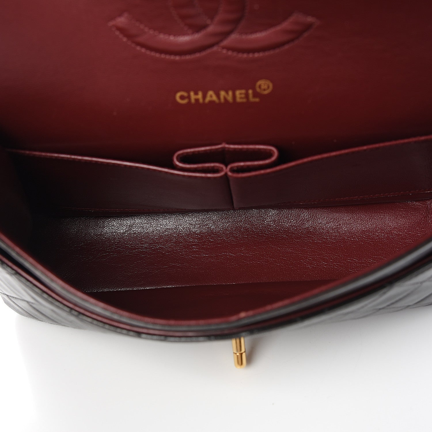 Chanel Lambskin Quilted Medium Double Flap Black 4 of 10