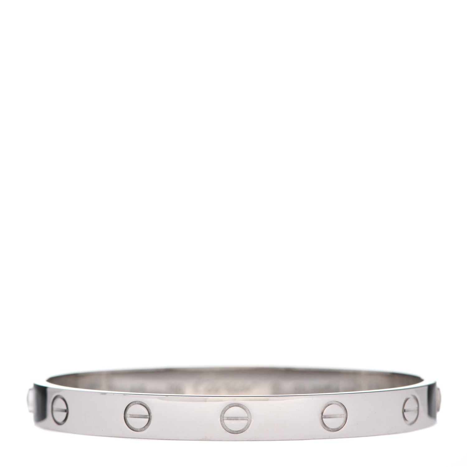 Cartier 18K White Gold LOVE Bracelet 17 1 of 6