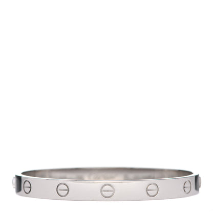 Cartier 18K White Gold LOVE Bracelet 17 1 of 6
