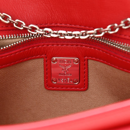MCM Visetos Medium Tracy Crossbody Bag Ruby Red 6 of 11