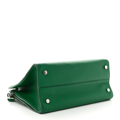 Christian Dior Grained Calfskin Diorever Flap Green 4 of 15