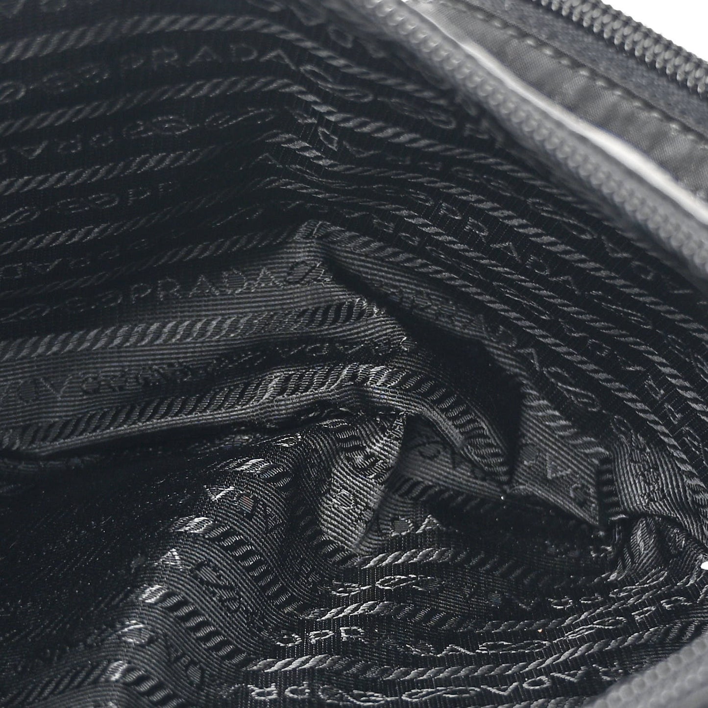 Tessuto Nylon Multi Pocket Belt Bag Black