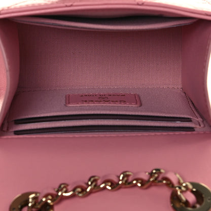 Chanel Lambskin Quilted Mini Trendy CC Clutch With Chain Pink 5 of 12
